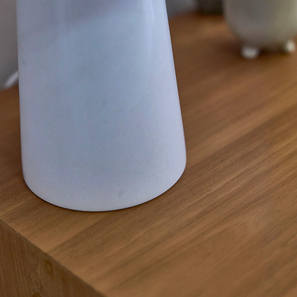 Banc en teck massif et tissu bouclette 120 cm - Image 6