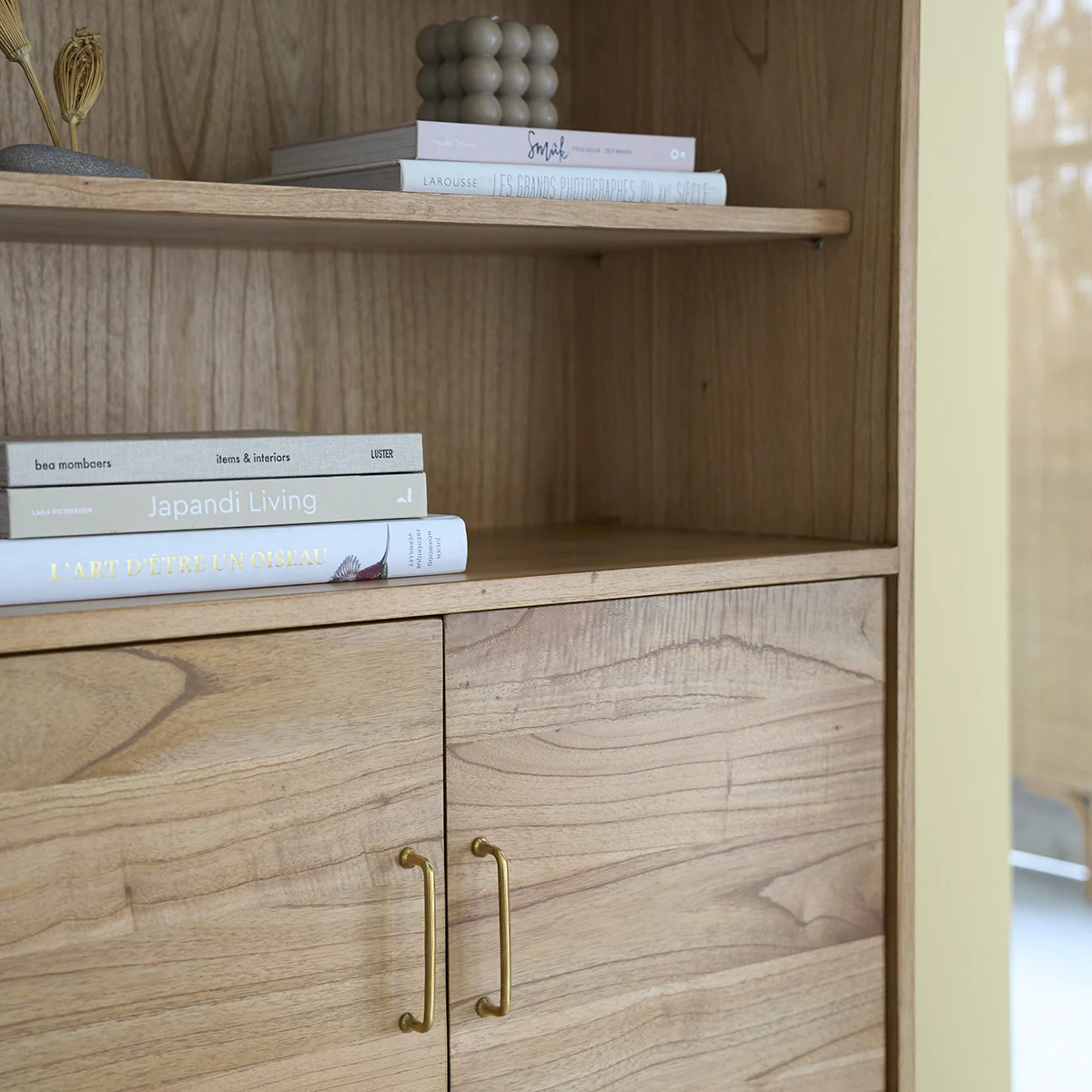 Bibliothèque en mindi massif 85 cm - Image 4