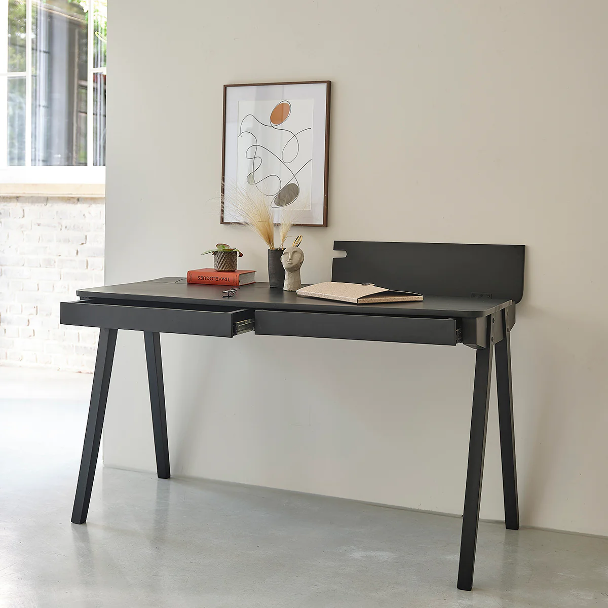 Bureau en manguier massif 130 cm - Image 4