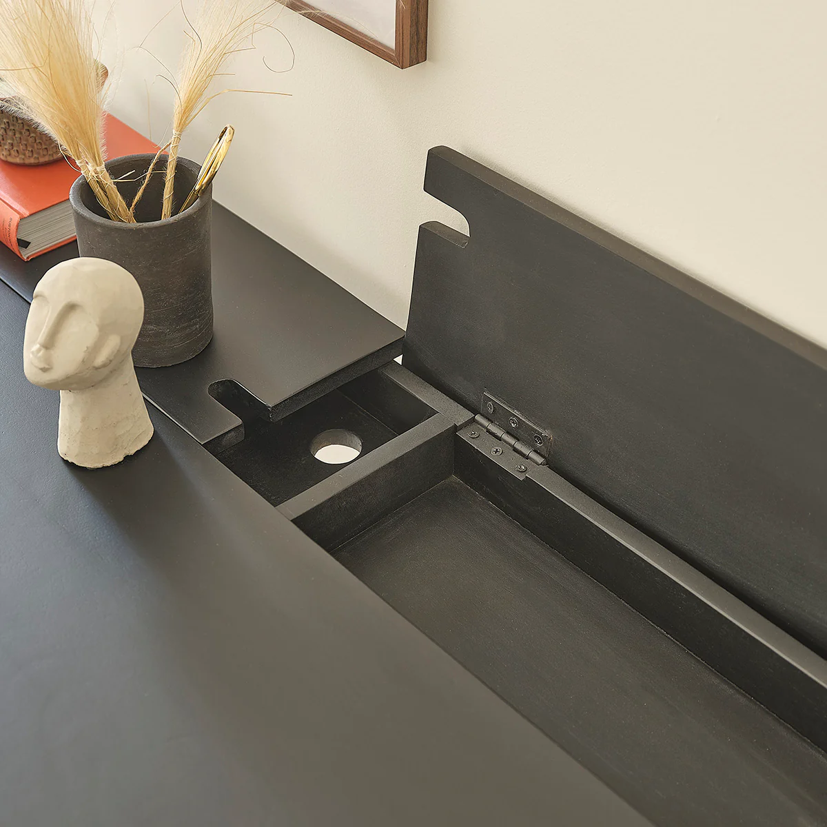 Bureau en manguier massif 130 cm - Image 5