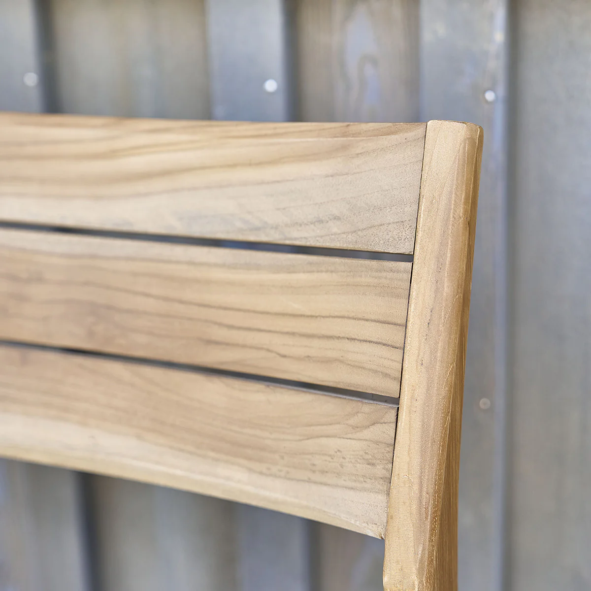 Chaise de jardin en teck massif (lot de 2) - Image 5