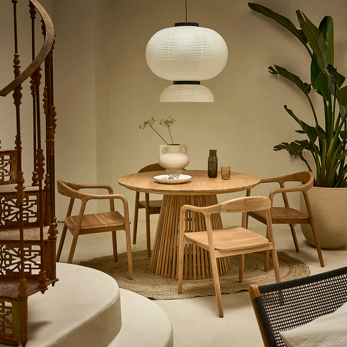 Chaise en teck massif - Image 8