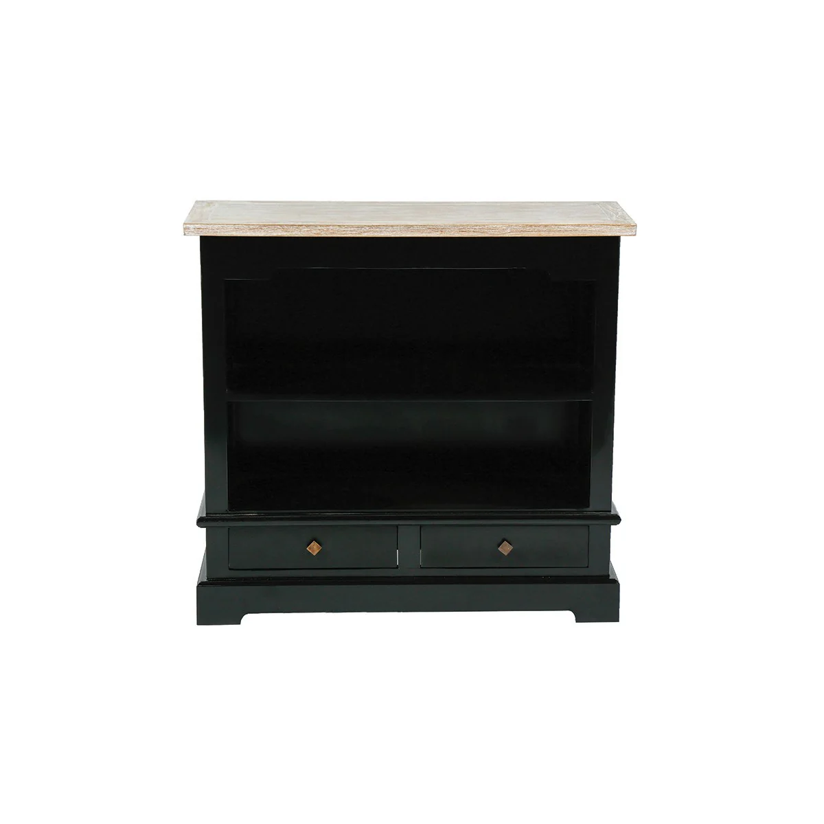 Commode en acajou et teck massif 95 cm - Image 2