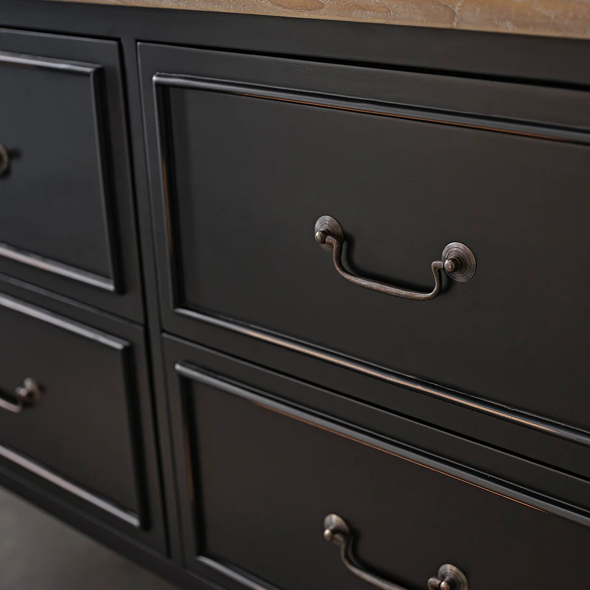 Commode en acajou massif 120 cm - Image 5