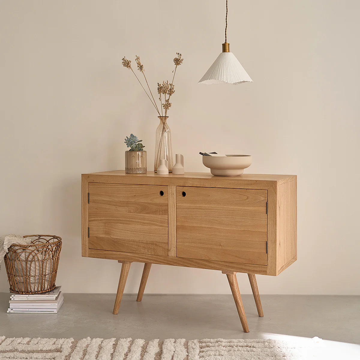 Commode en mindi massif 120 cm - Image 4