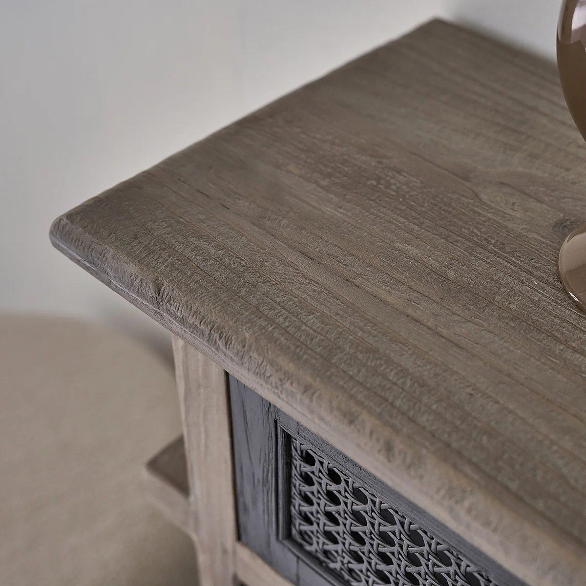 Console en bois recyclé massif 110 cm - Image 6