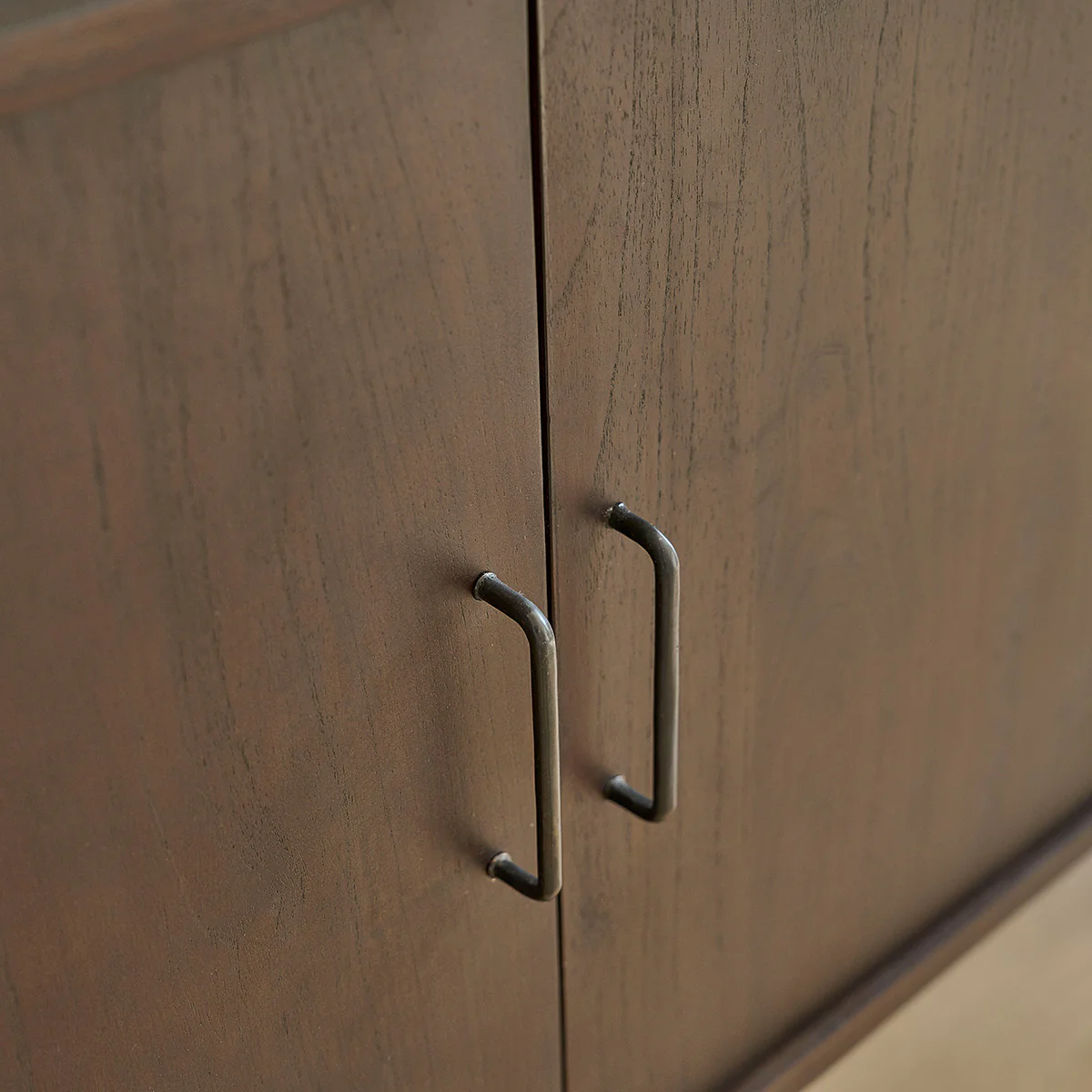 Meuble de salle de bain en mindi massif 135 cm - Image 6