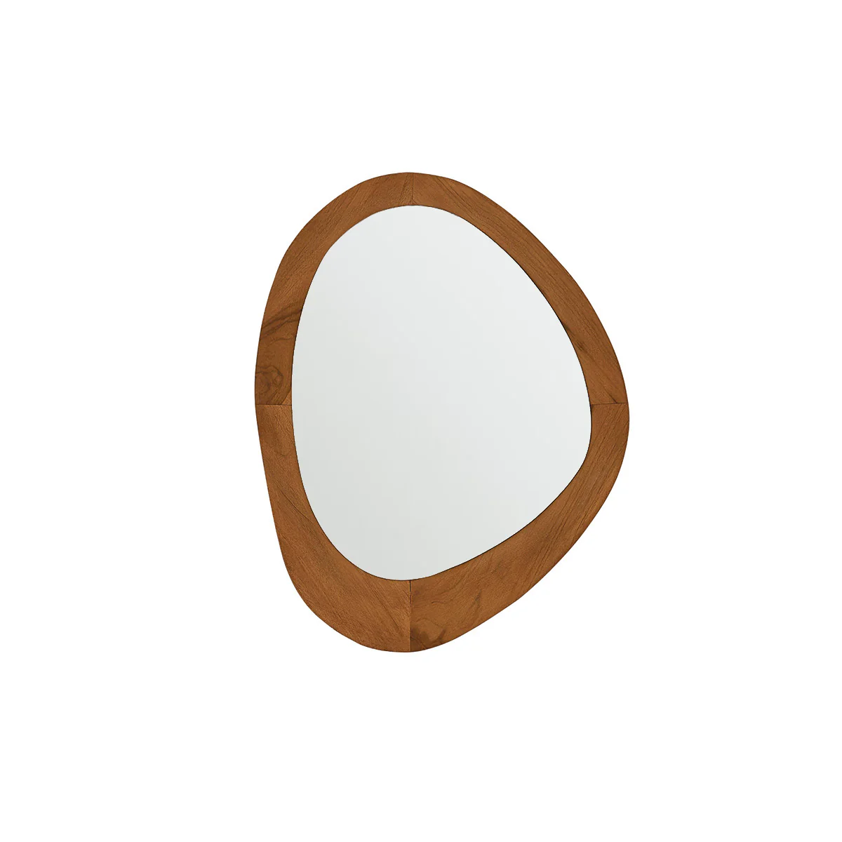 Miroir organique en bois de teck 75x60 cm - Image 2