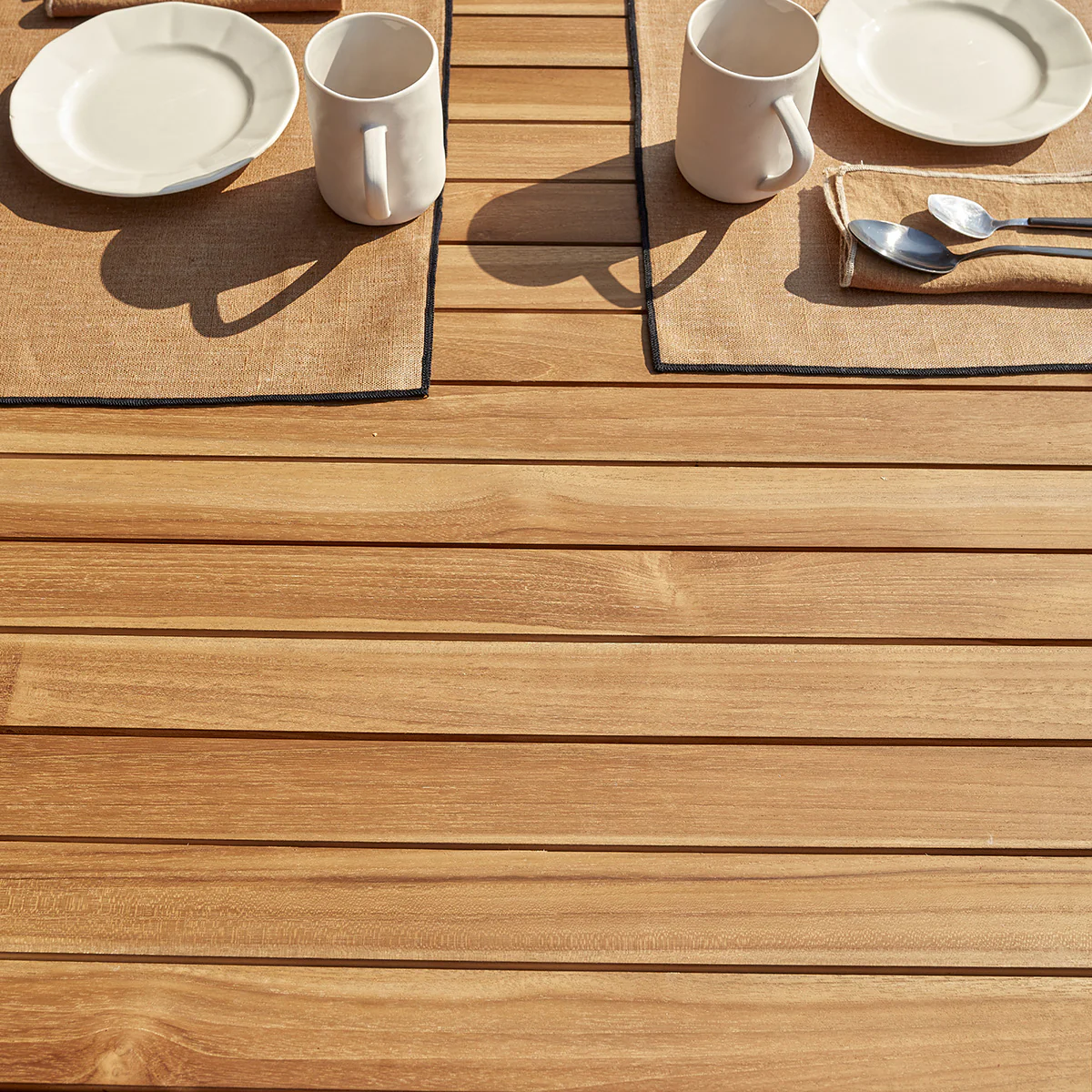 Salon de jardin en teck massif 4/6 pers. - Image 6