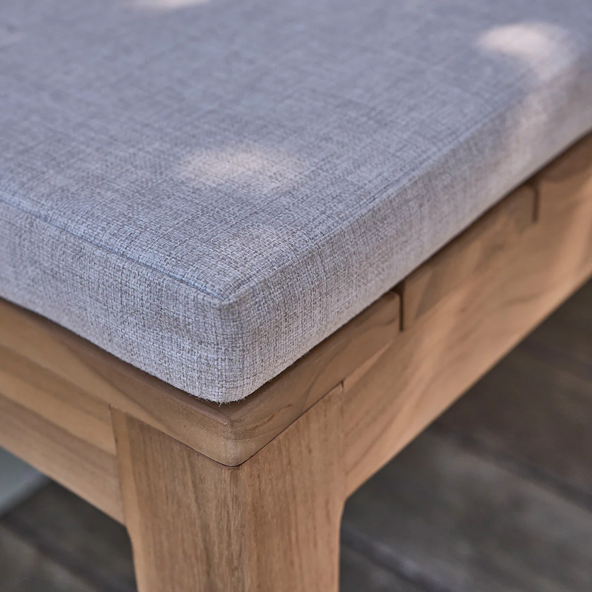 Salon de jardin en teck massif 6/8 pers. coussins inclus - Image 4