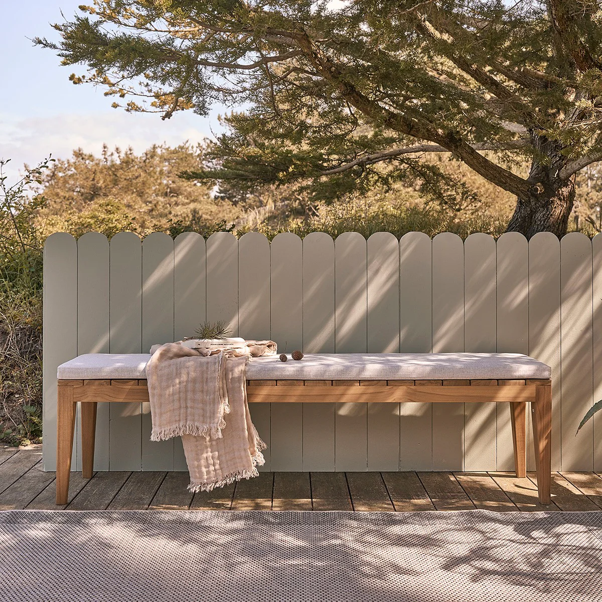 Salon de jardin en teck massif 6/8 pers. coussins inclus - Image 6