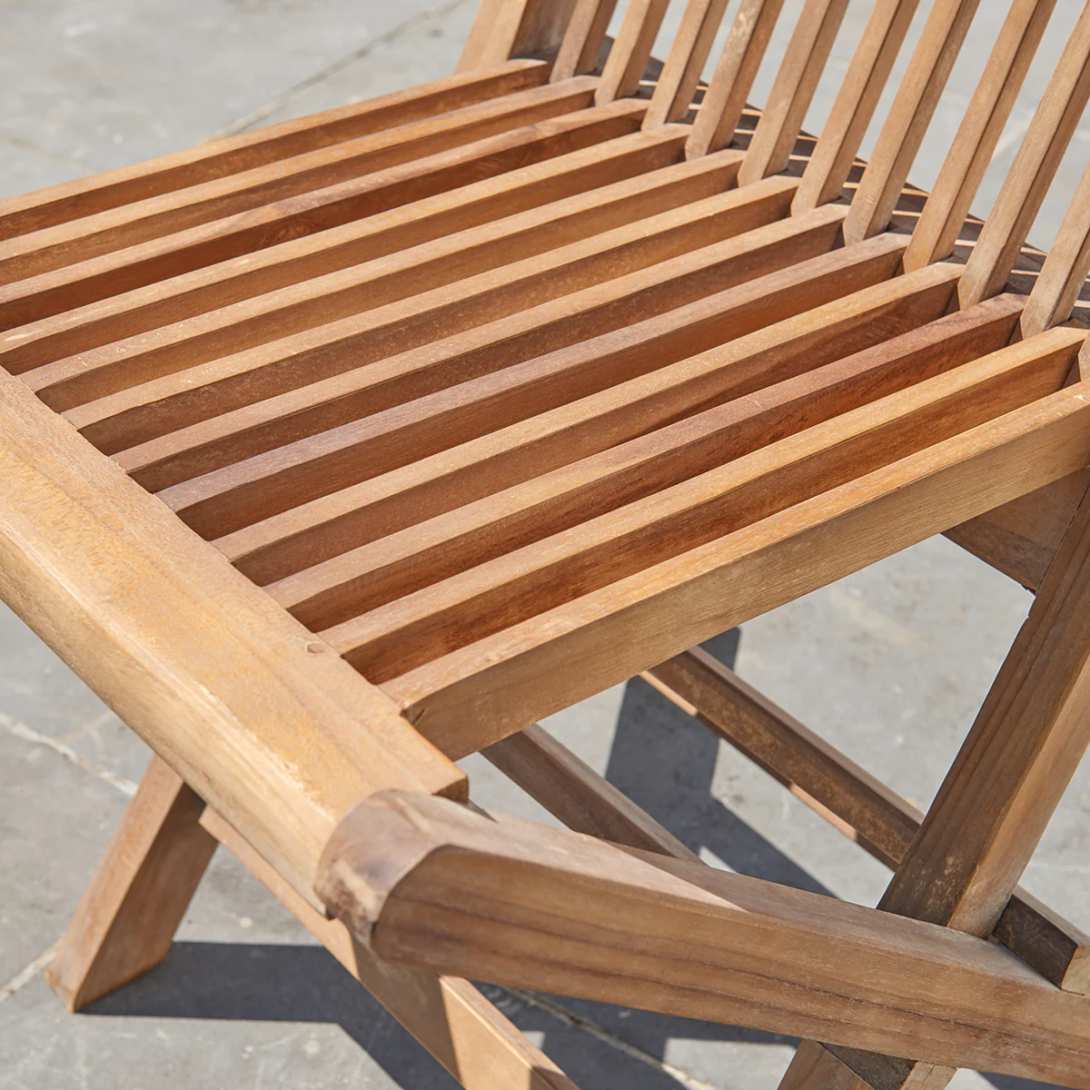Salon de jardin en teck huilé massif extensible 8/10 pers. - Image 7