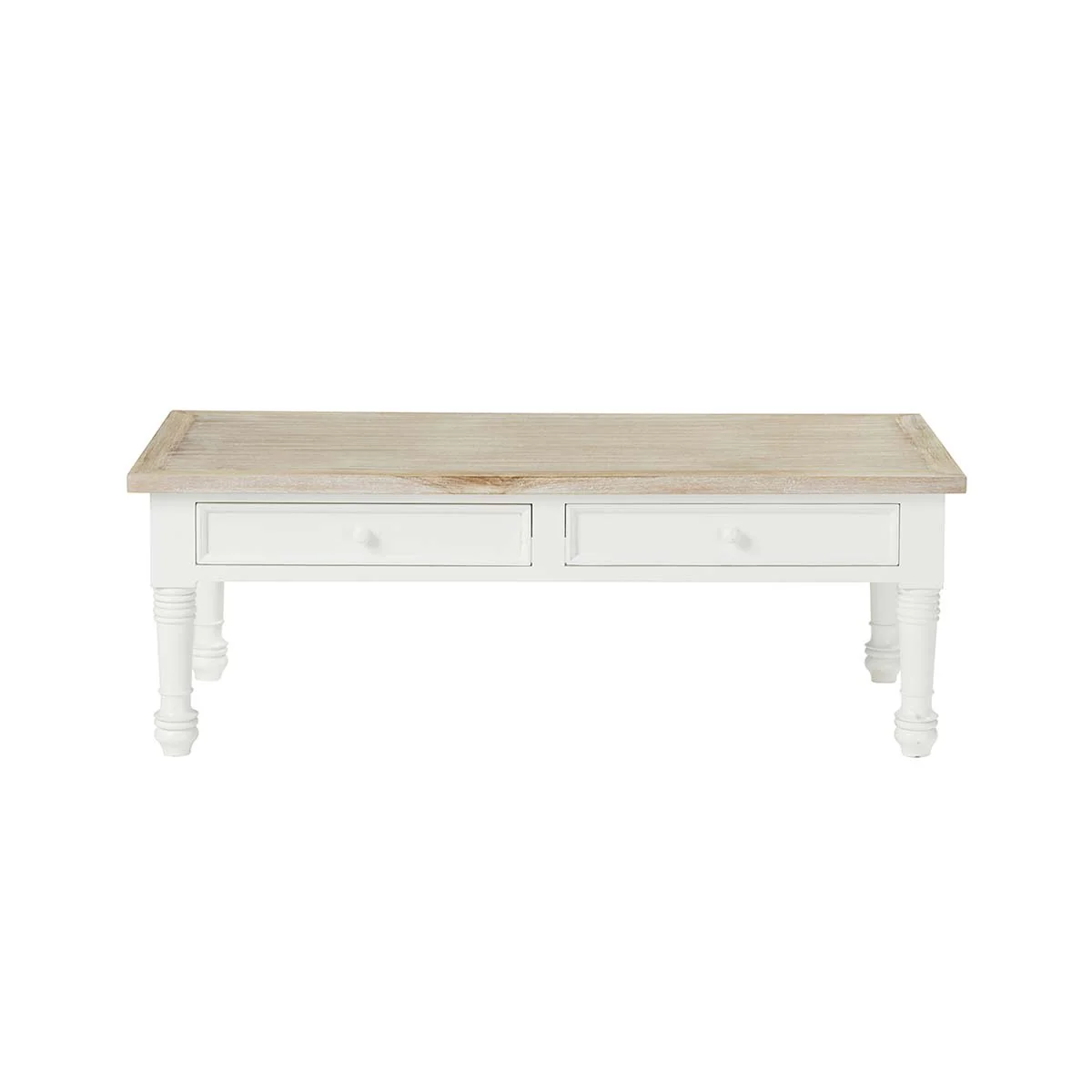 Table basse en acajou massif 130 cm - Image 2