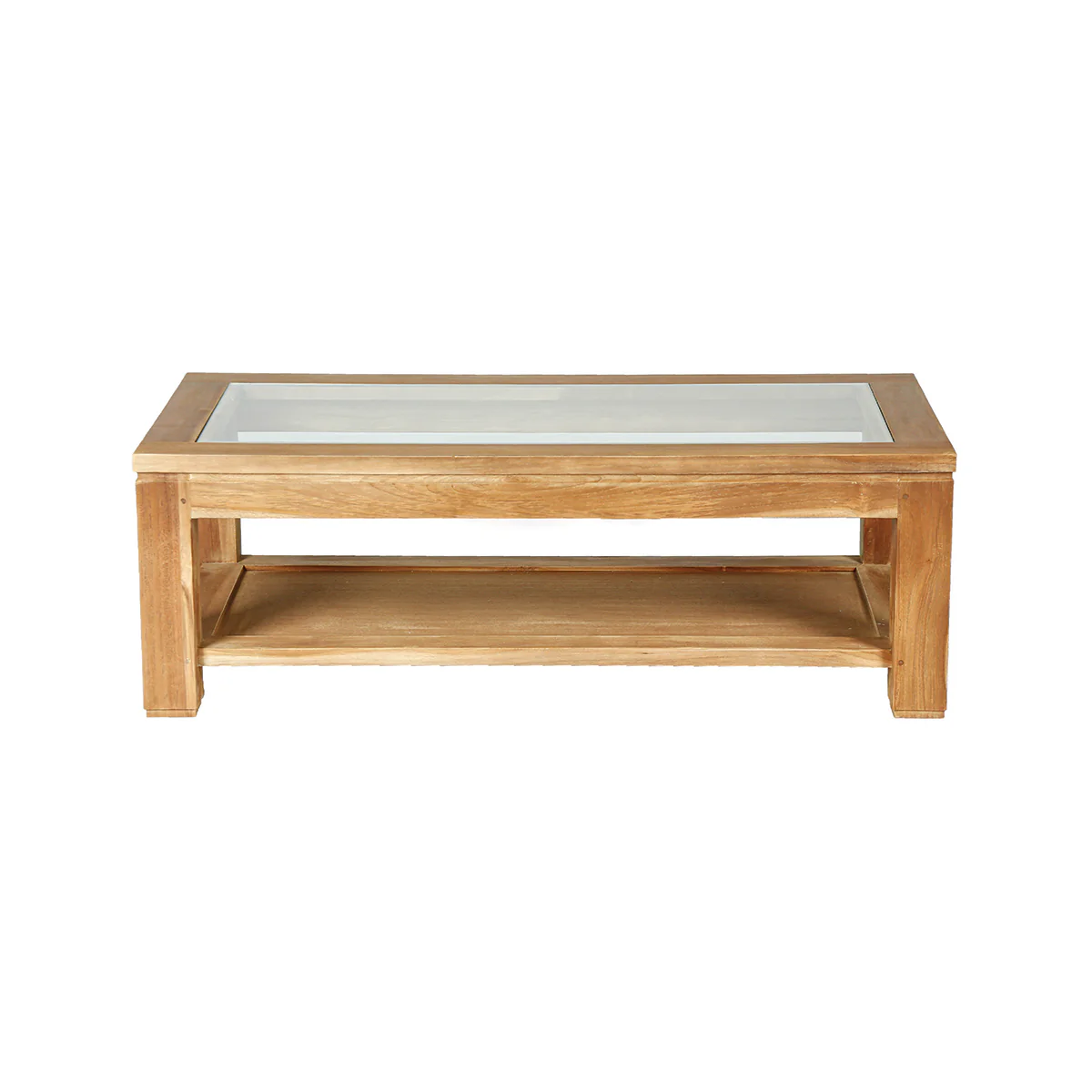 Table basse en teck massif 120 cm - Image 2