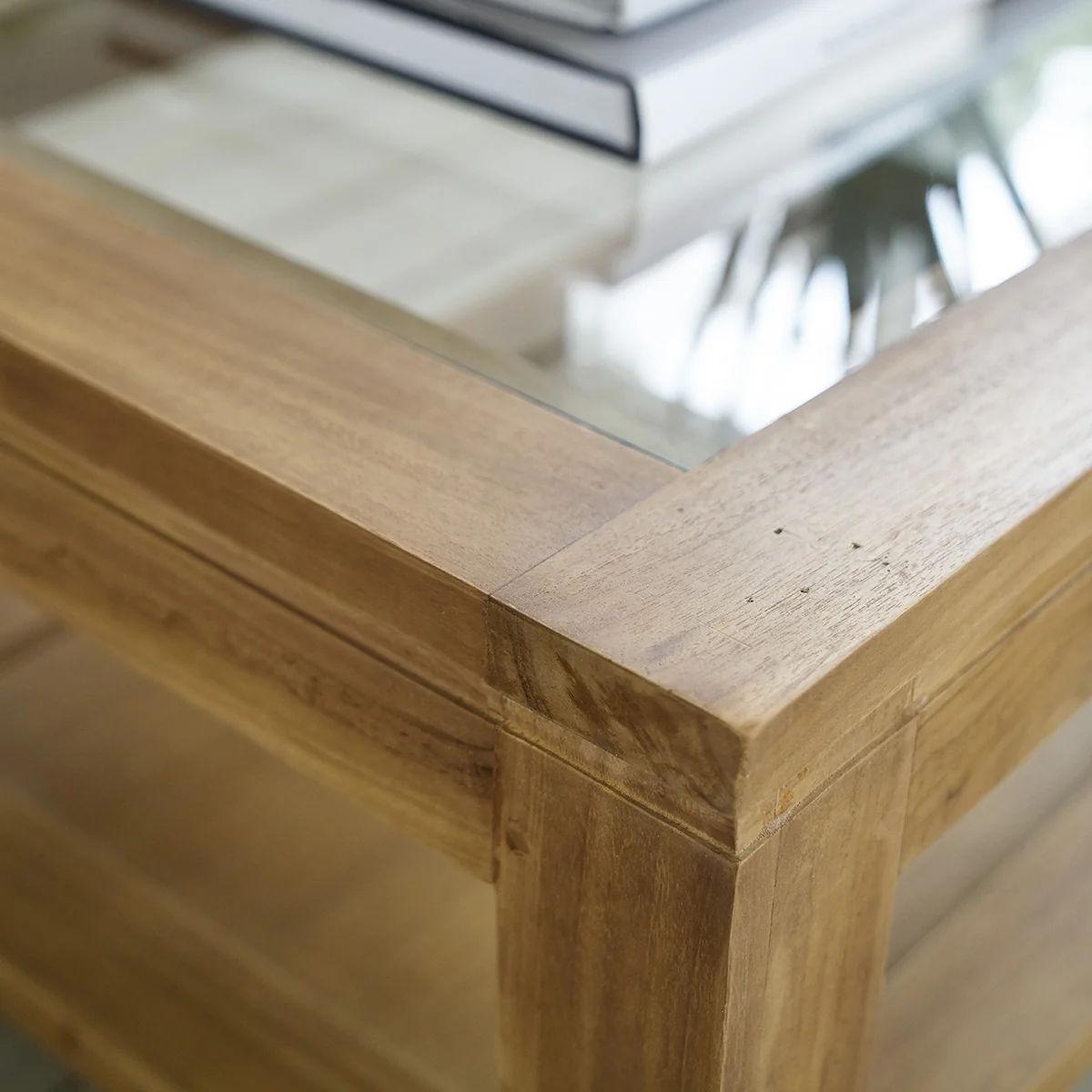 Table basse en teck massif 120 cm - Image 3