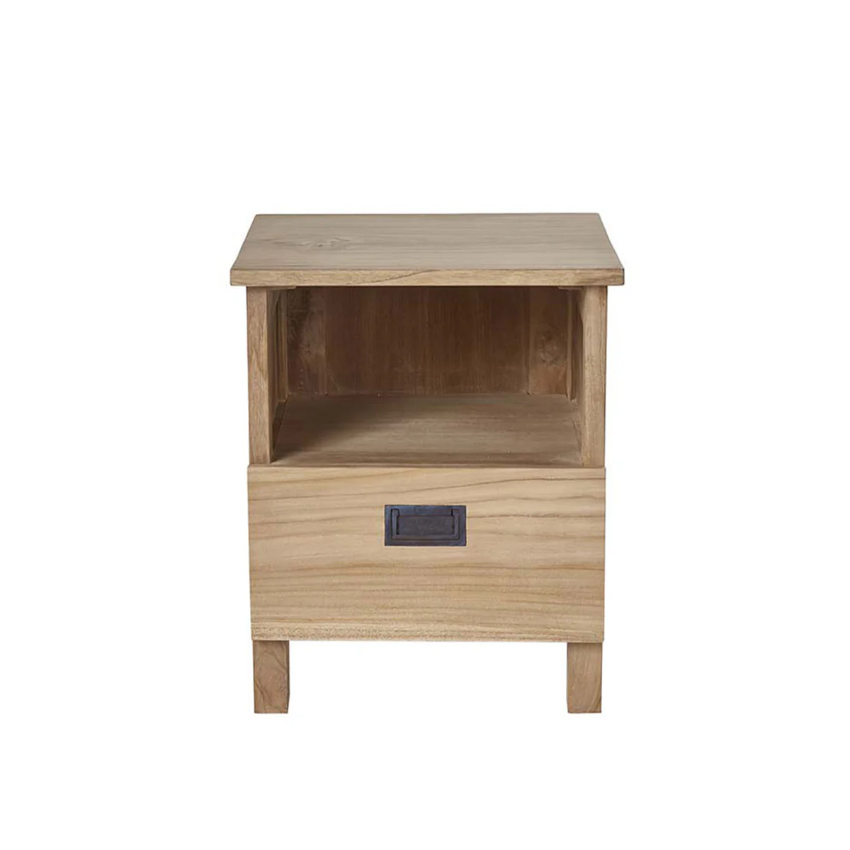 Table de chevet en teck massif 45 cm - Image 2