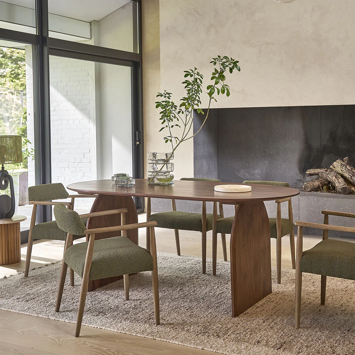 Table en manguier massif finition noyer 6/8 pers. - Image 7