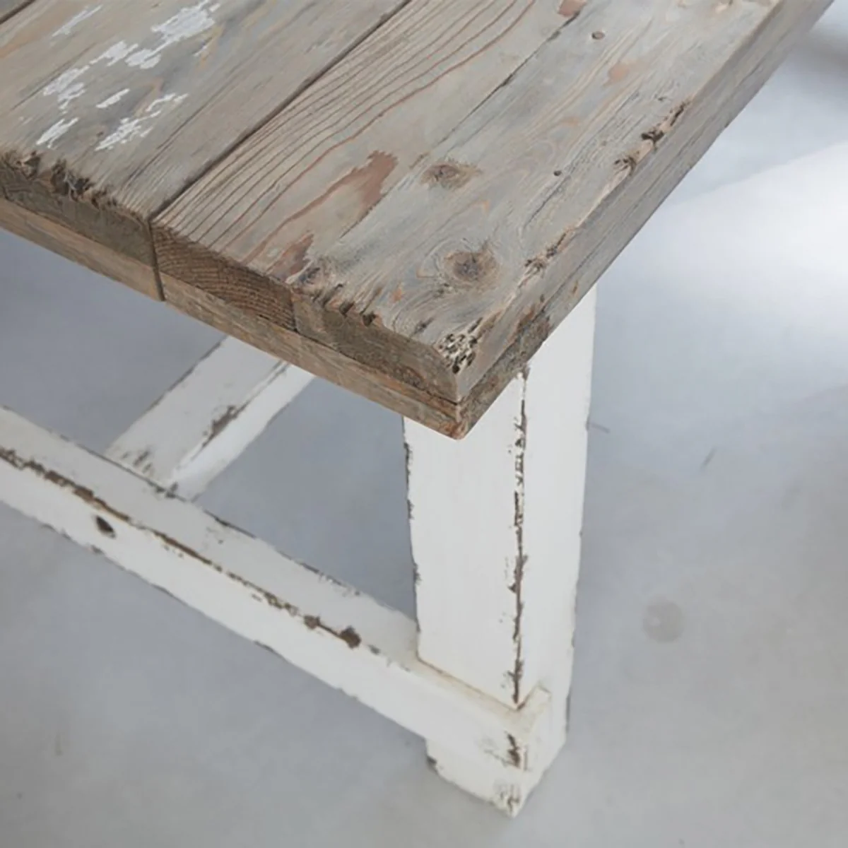 Table en bois recyclé massif  8 pers. - Image 7