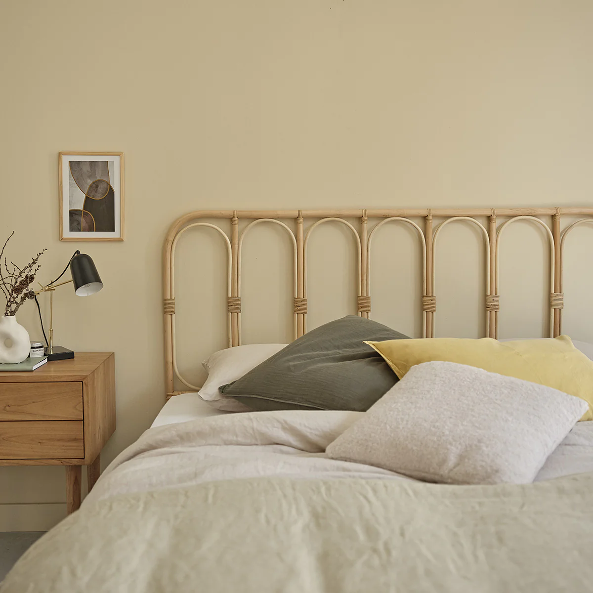 Tête de lit en rotin 160 cm - Image 3