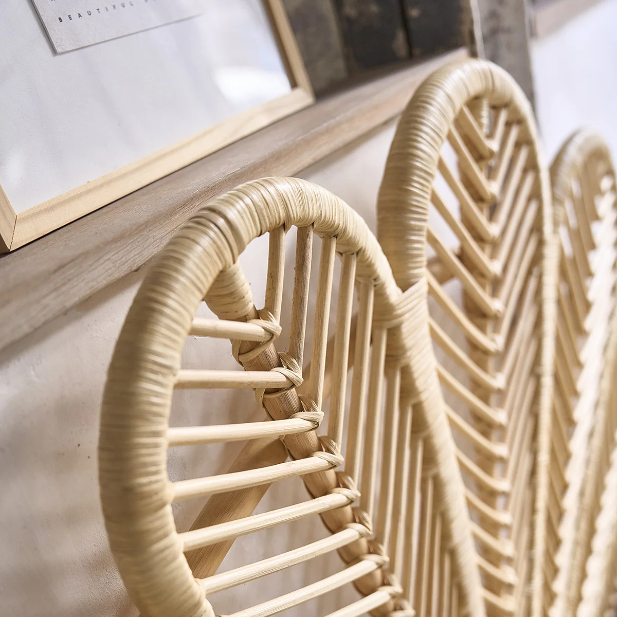 Tête de lit en rotin 140 cm - Image 6