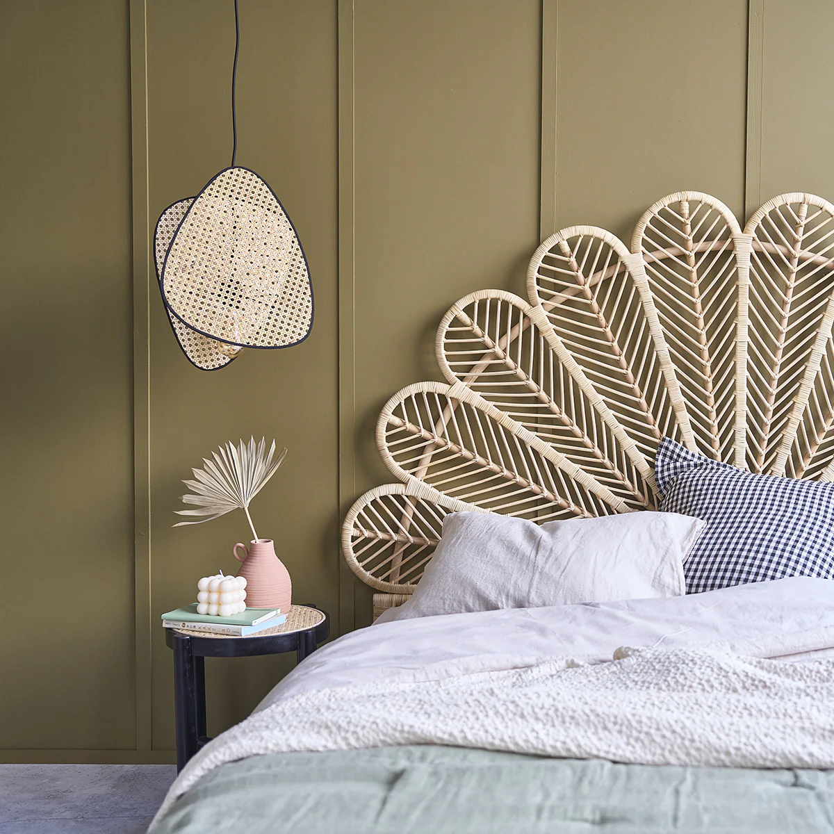 Tête de lit en rotin 180 cm - Image 3