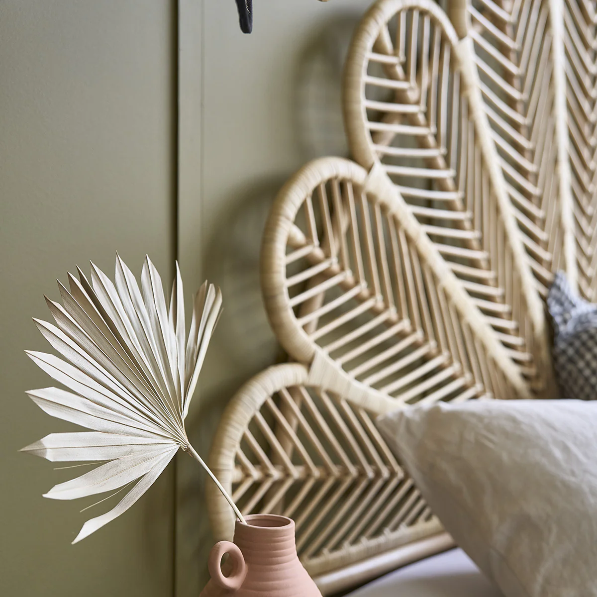 Tête de lit en rotin 180 cm - Image 5