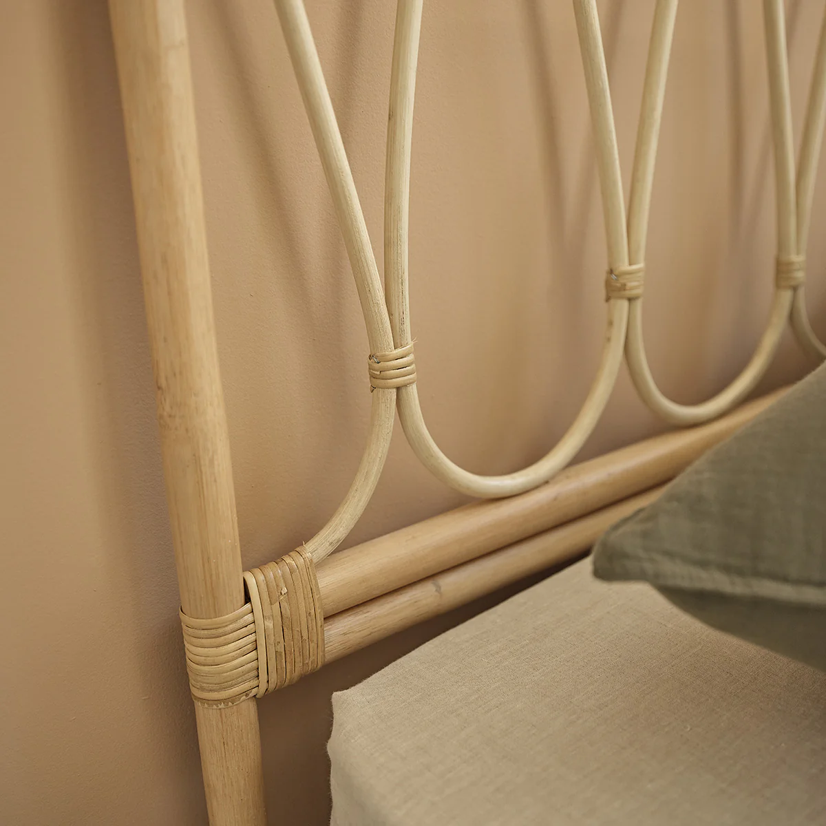 Tête de lit enfant en rotin 90 cm - Image 5