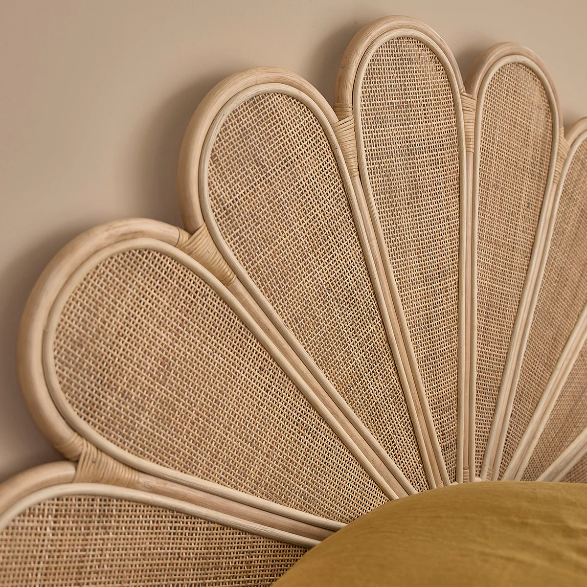 Tête de lit en rotin et cannage 140 cm - Image 4