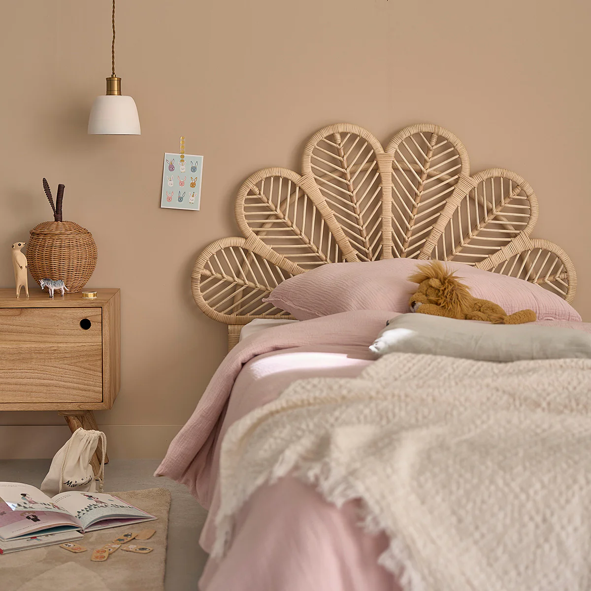 Tête de lit en rotin 90 cm - Image 6